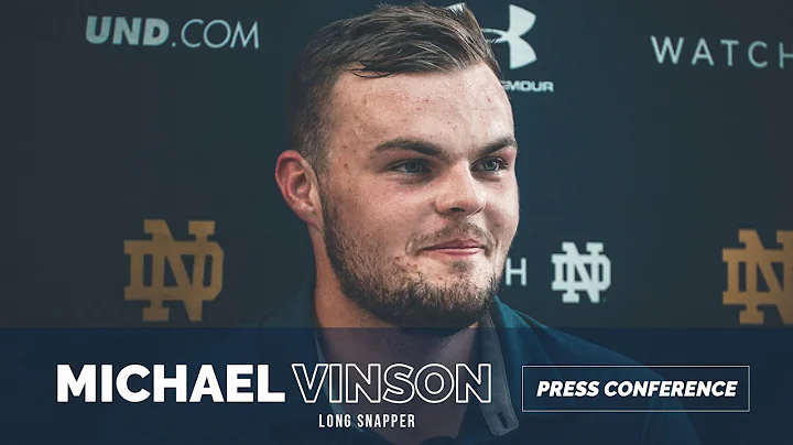Notre Dame Long Snapper Michael Vinson | Post-Prac...