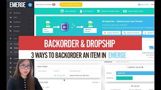 Backorder and dropship workflow: 3 ways to handle stockouts in EMERGE