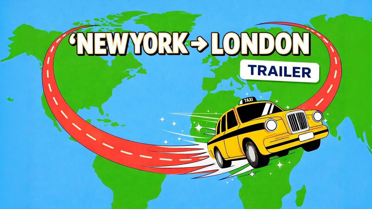 New York to London by Taxi | World Ride Daily (Trailer)