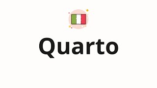 How to pronounce Quarto
