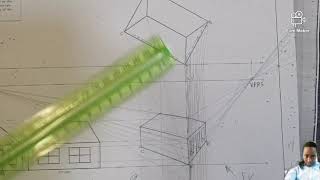 Engineering Graphic and Design/Grade 11 two points Perspective Drawing (Task 6️⃣)