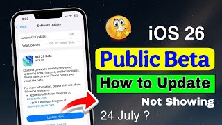how to install ios 26 public beta ? | ios 26 public beta not showing | ios 26 public beta 1 download