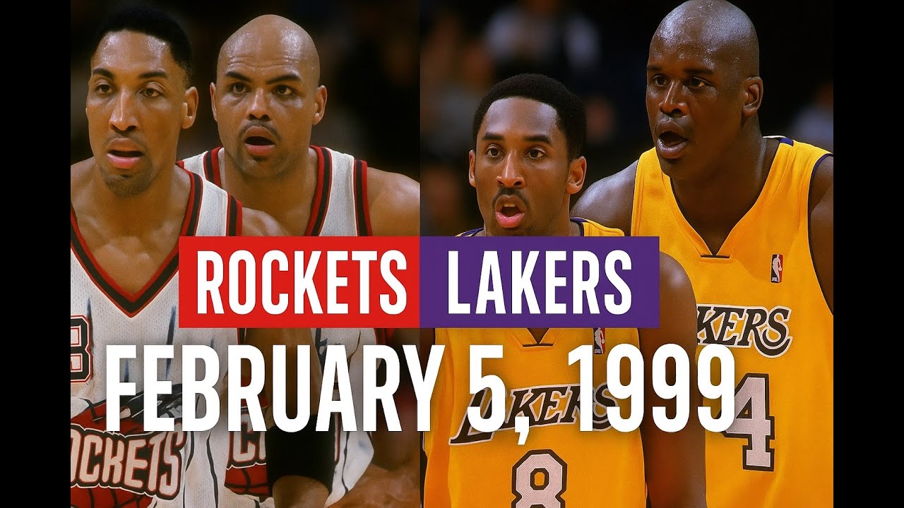 02/05/1999 Rockets vs. Lakers Kobe Bryant Full game