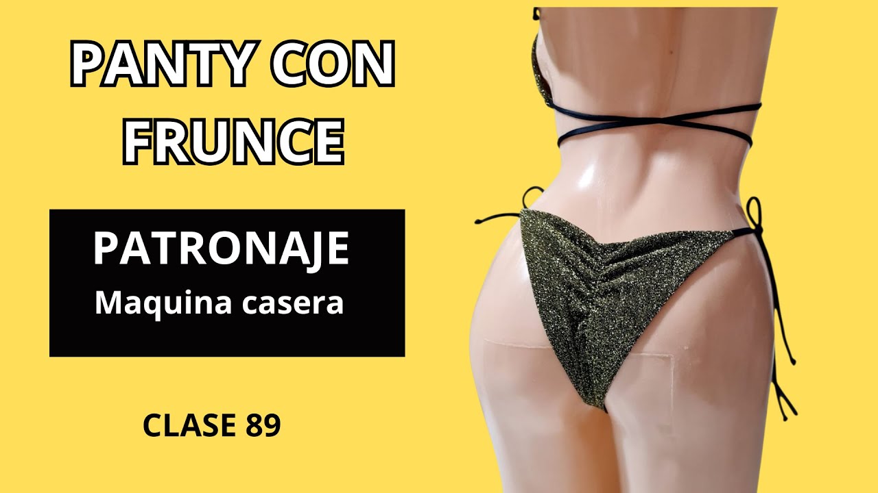 Patronaje de panty reversible con frunce. CLASE 89