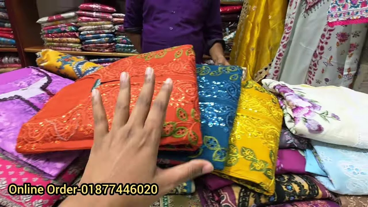 পাকিস্তানি কটন থ্রি পিস কালেকশন আচ্ছা এখন 