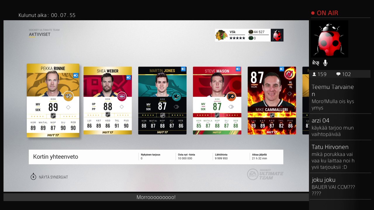 VÄHÄVARAISTEN VAIHTOPÄIVÄN TULOKSET