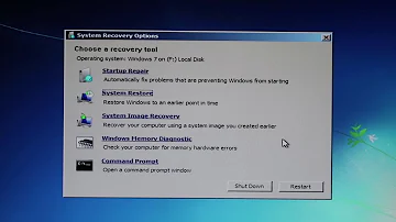 O que fazer quando aparece a mensagem System Recovery Options?