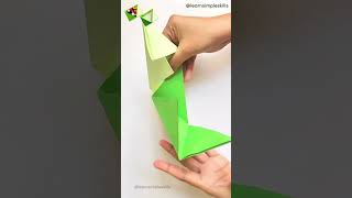 DIY Origami Triangle Box: Easy Tutorial ✨ #shorts #learnsimpleskills