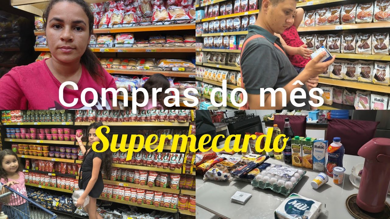 COMPRAS DO MÊS DE UMA FAMILIA DE 5 PESSOAS ,QUANTOS GASTAMOS $$$ COMPENSOU ?