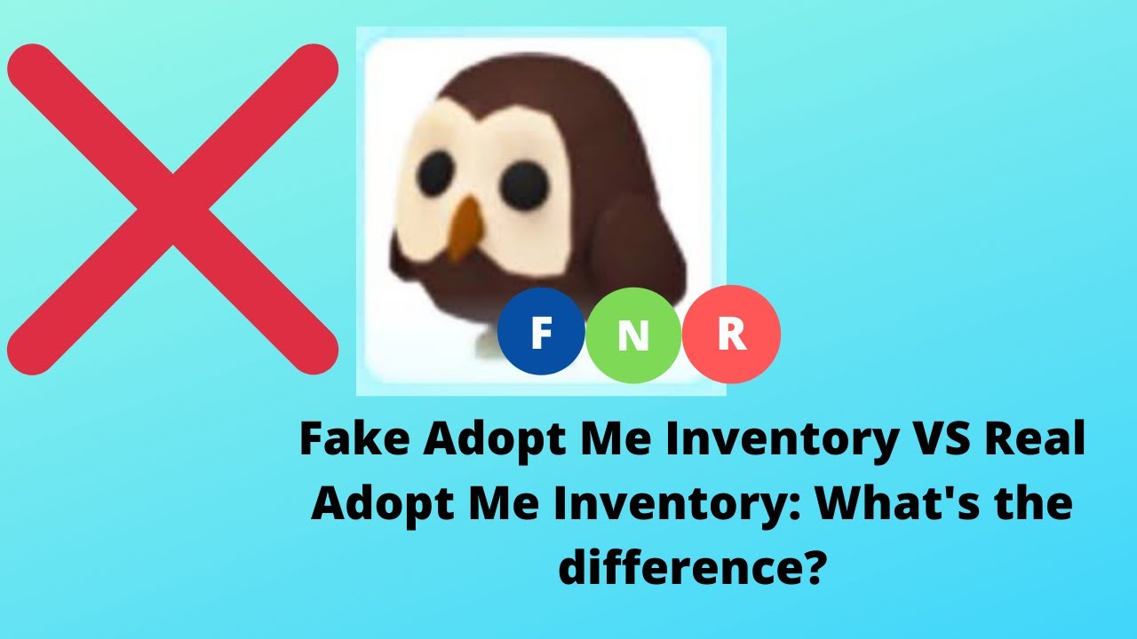 Fake Adopt Me Inventory VS Real Adopt Me Inventory What's the