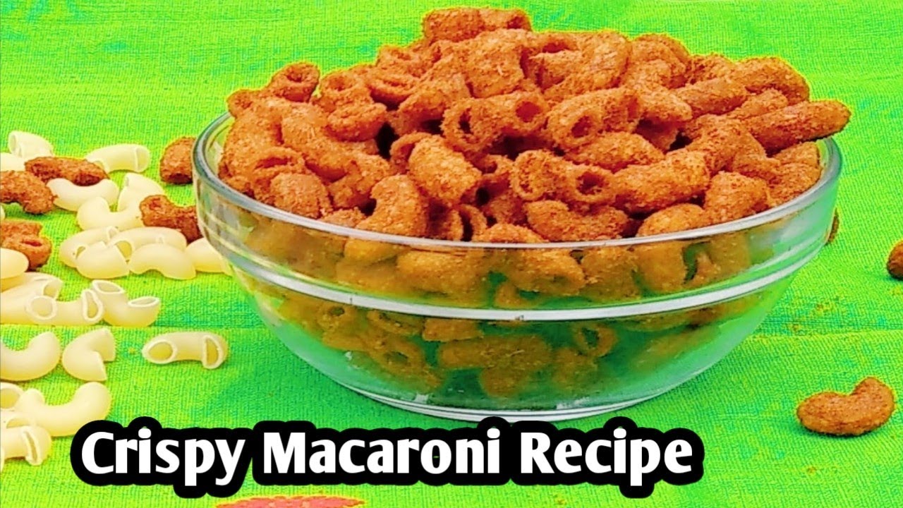 Crunchy Macaroni snacks/Macaroni namkeen/Tea time recipe/Fried macaroni