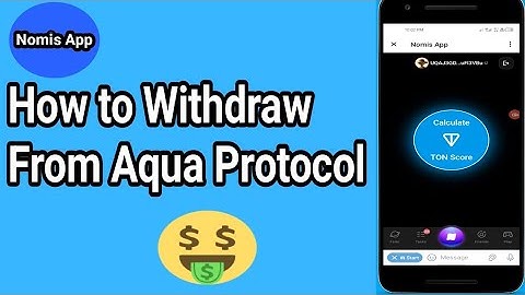Aqua Protocol Withdraw || How to Do Nomis Task to Claim Aqua Protocol Token