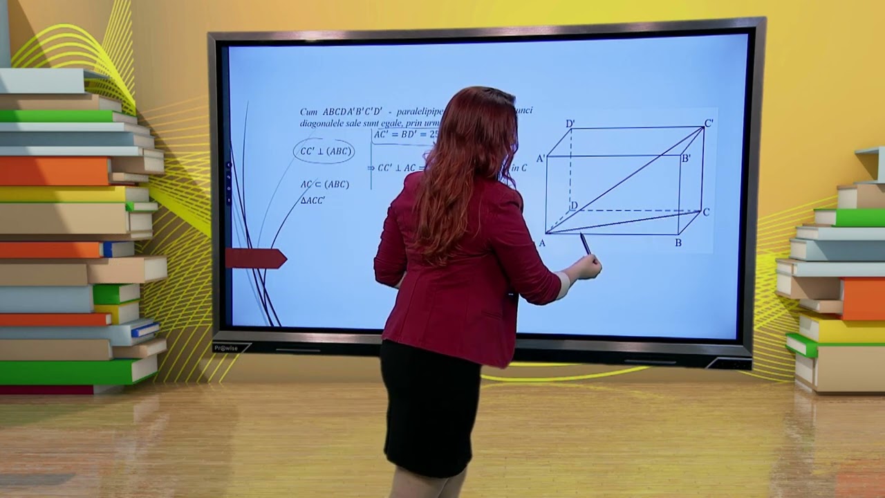 TeleŞcoala: Matematică clasa a VIII-a – Calculul distanţelor în prisme (@TVR2)