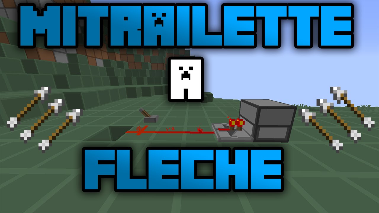 [TUTO MINECRAFT] Comment faire une mitraillette à flèches ?! ★HD/FR