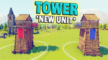 New Unit "Tower" vs Every Faction - TABS Unit Creator Update Stalingrad 5 Mod Gameplay