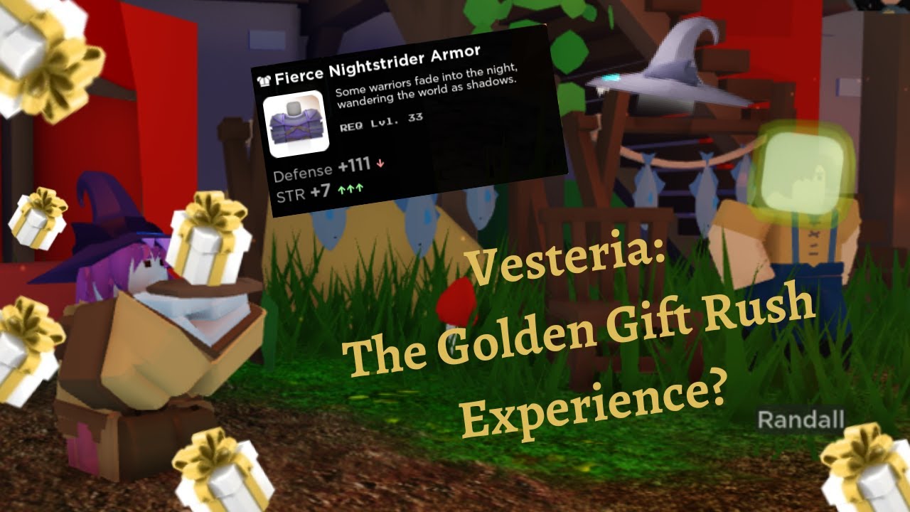 Vesteria The Golden Gift Rush Experience? YouTube