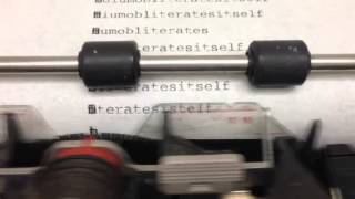 Layering of Letters Using Typewriter