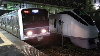 【571M】E501系K704編成の普通列車いわき行が勝田駅4番線を発車