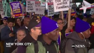 $15 Minimum Wage Protests Across US