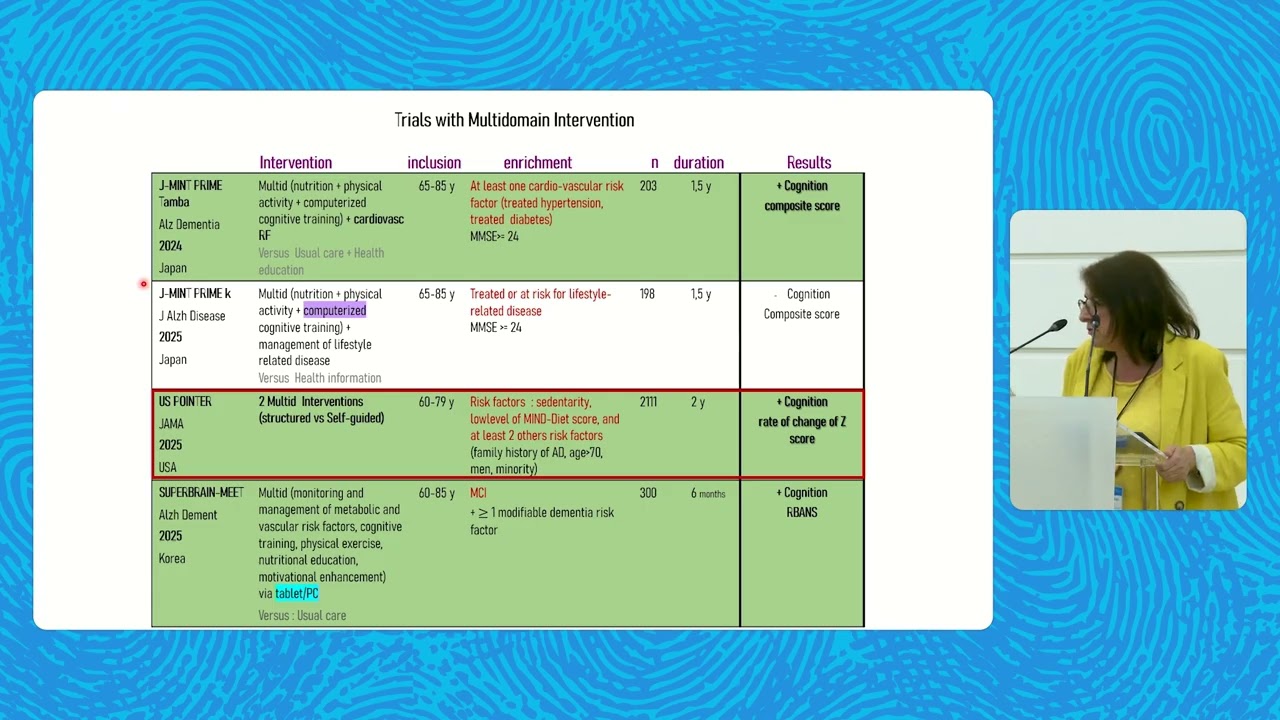 Multidomain Approaches to Prevent Cognitive Decline