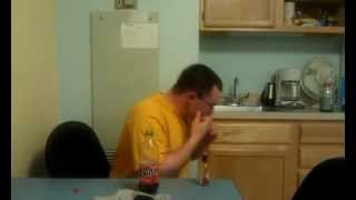 Snorting Hot sauce