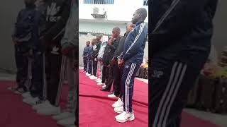 presentation by Bube at the graduation ground