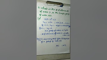 Part 9.1 Simple group |G| =168 ( Number of elements of order 7)