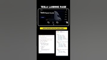 TESLA LANDING PAGE using HTML css Javascript #coding #programming