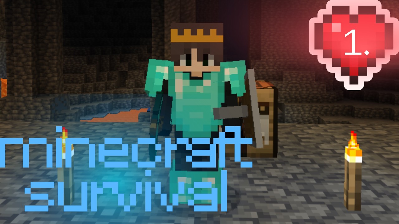 minecraft survival.1.Bölüm elmaslar!