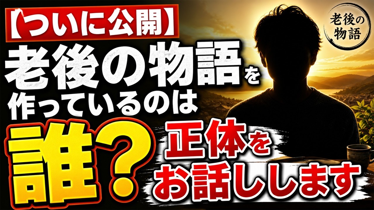 【ついに公開】老後の物語を作っているのは誰？正体をお話しします