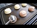 Soft & Fluffy Souffle Pancakes | Chocolate & Banana in Korea [ASMR]