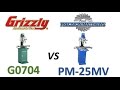 Grizzly G0704 Mill vs Precision Matthews PM-25MV Mill