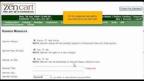 How to manage your banners in ZenCart