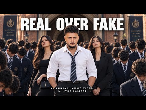 REAL OVER FAKE - First Punjabi AI Music Video with Perfect Lip-sync | Jyot Kalirao AI