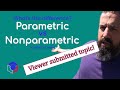 Parametric vs Nonparametric Statistical Tests