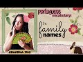 HOW TO SAY FAMILY’S NAMES IN PORTUGUESE? | LEARN PORTUGUESE VOCABULARY