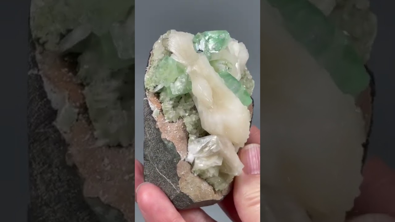 Fluorapophyllite & Stilbite Cluster