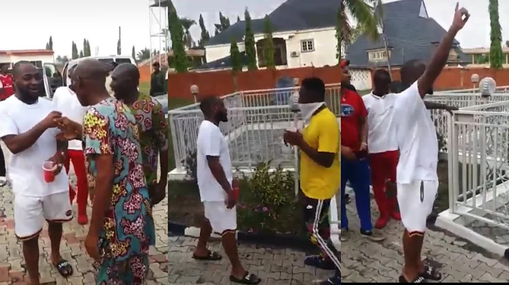 Davido Visits Late Uncle, Isiaka Adeleke's Grave, Pays Homage