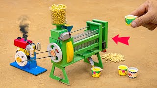HOW to Soybean Oil is made? | Diy tractor making Soybean Press Oil machine | @SunFarming