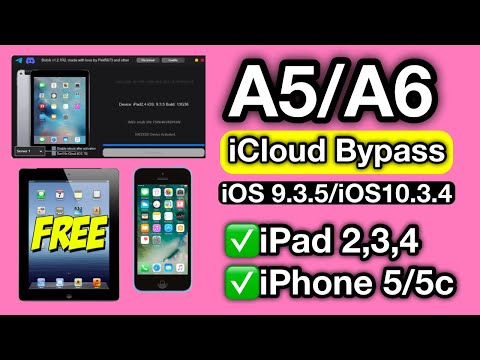 FREE A5/A6 iCloud Bypass Without Arduino | Activation Lock Bypass iOS 9.3.5/10.3.4 |