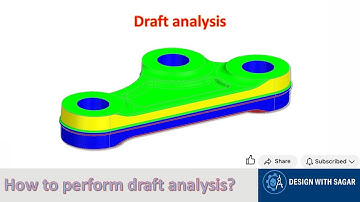 How to Perform Draft Analysis in NX | Siemens NX Mold Design Tutorial #designwithsagar #nxcad