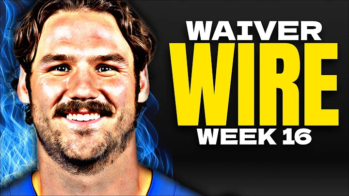 Week 16 Waiver Wire - The Final Playoff Pickups!