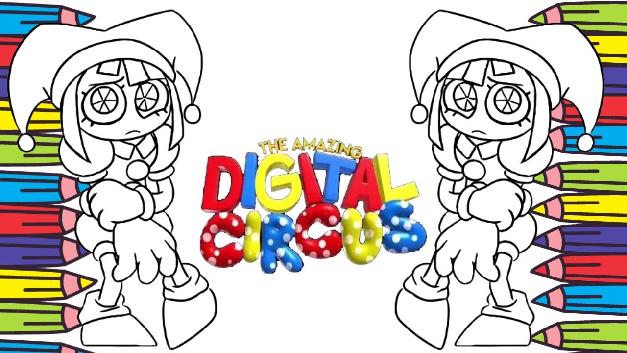 The Amazing Digital Circus Coloring Pages - How To Color Pomni From The ...