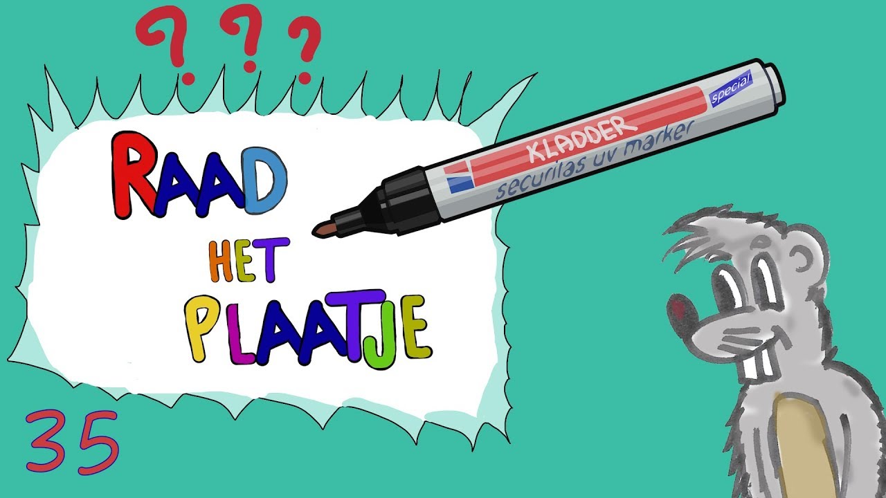 KLADDER 35 WAT TEKEN IK? Raad Het Plaatje - Draw and guess challenge
