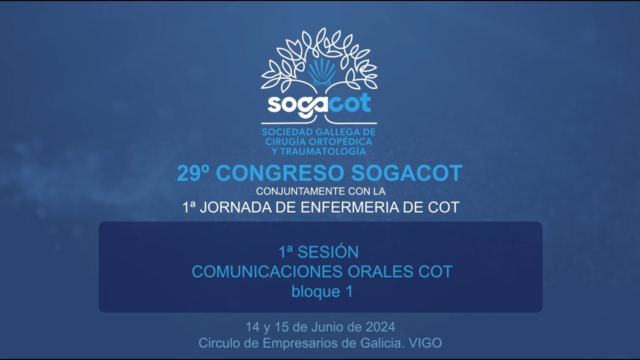 1ª Sesión de comunicaciones orales (Bloque 1)