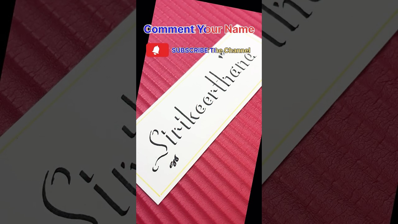 😍Comment Your Name | Shadow Writing 