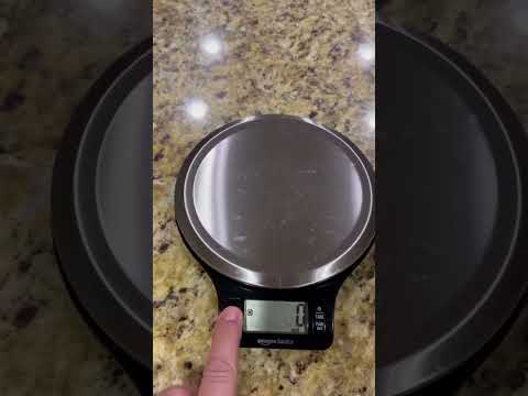 Amazon Basics Digital Kitchen Scale with LCD Display Batteries Included