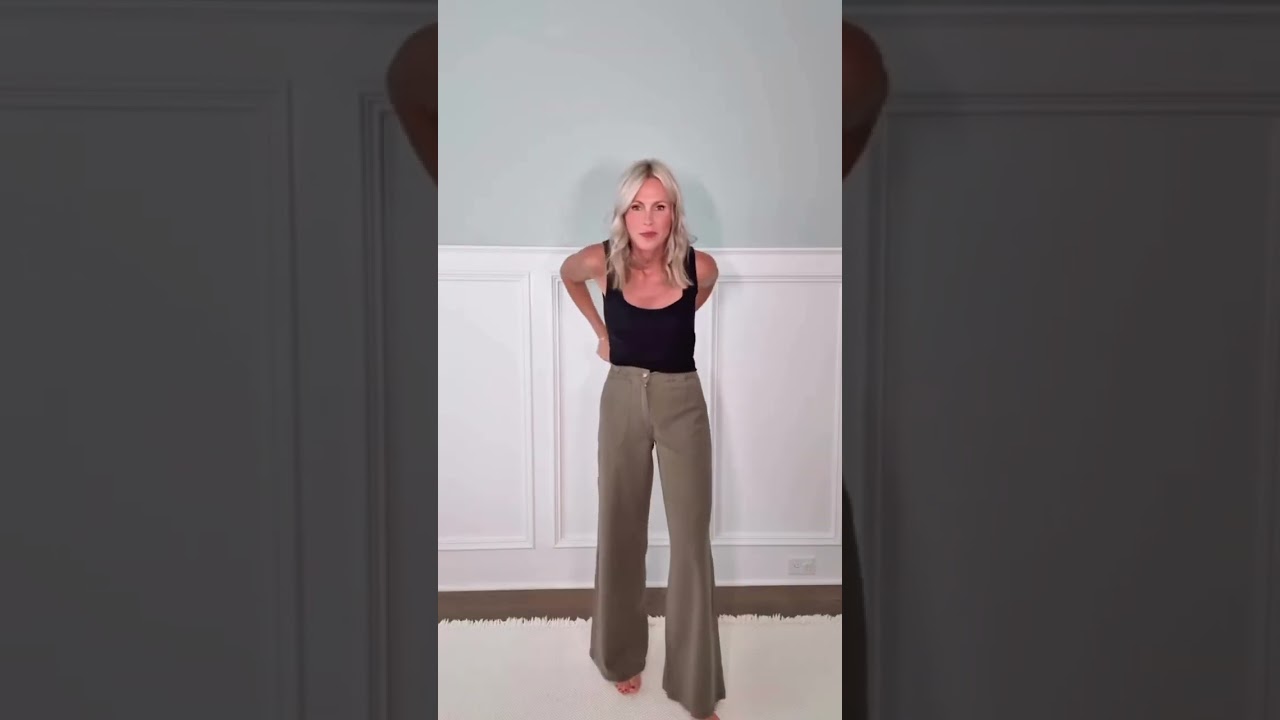 Fall Outfit Ideas 2025 | Summer to Fall Transition Style | Wide Leg Pants 