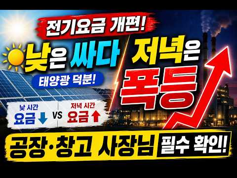 전기요금 폭등… 공장 운영하시는 분들 “이거 모르면 계속 손해봅니다” 보도자료 2026.4.14일 발표