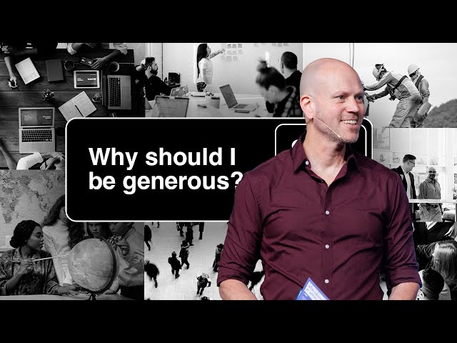 Why Should I Be Generous? | Thrive at Work | Jon Dupin